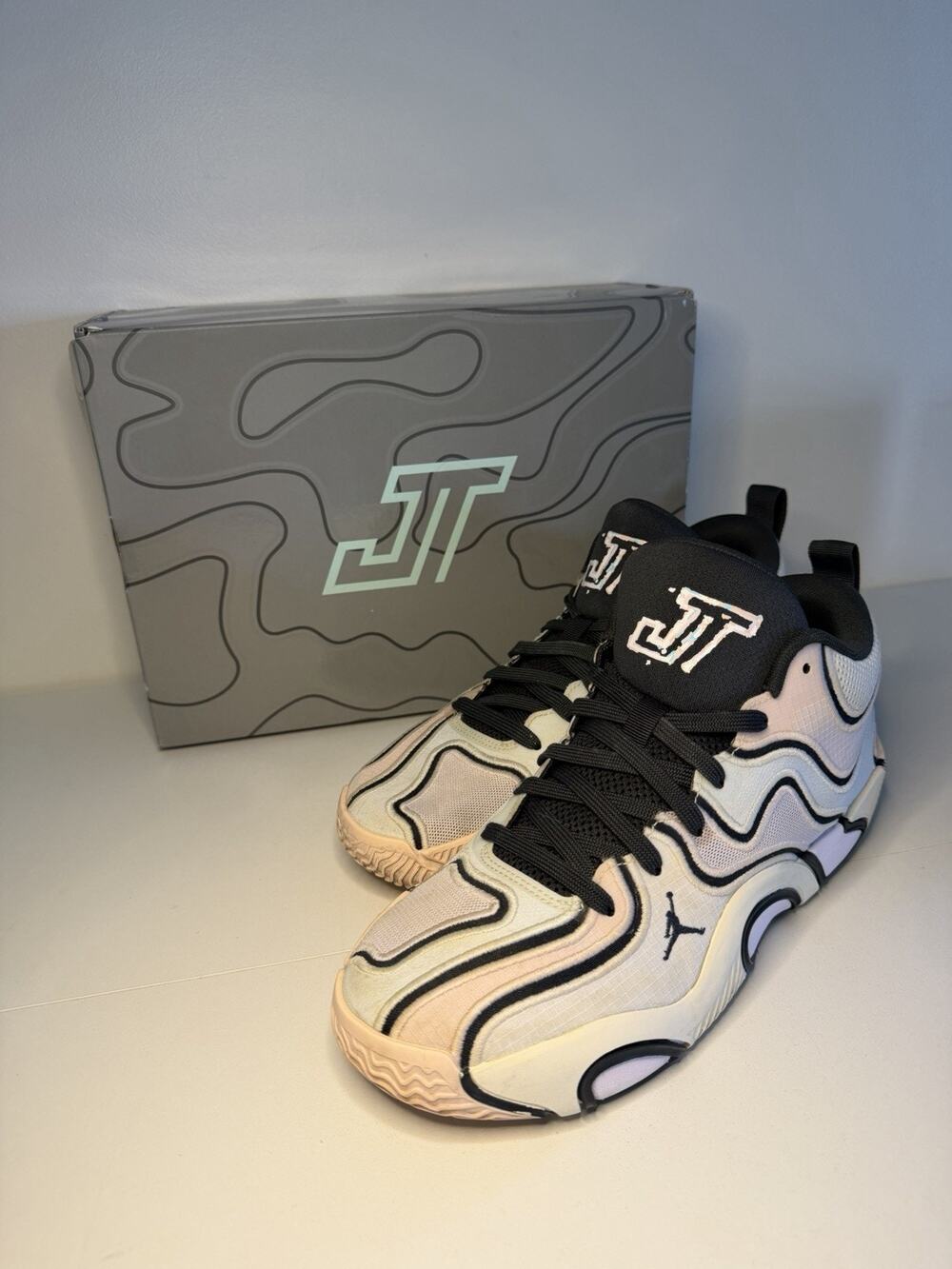 Jordan Tatum 3 Sidewalk Chalk Mens 8.5 Pastel Basketball Shoes FZ6598-008 *flaw